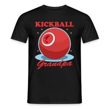 Kickball grand-père Kickball joueur Kickballer cadeau - T-shirt homme - noir - Devant - AI Model Male 178 light (178cm)