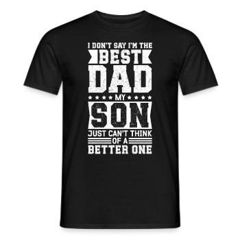 Bester Papa Geschenk | Vatertag Geburtstag - Männer T-Shirt - Schwarz - Vorne - AI Model Male 178 light (178cm)