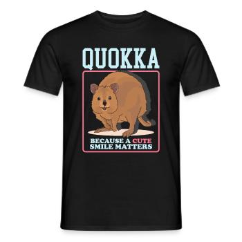 Quokka Short-tailed Kangaroo Quokkas Gift - Men's T-Shirt - black - Front - AI Model Male 178 light (178cm)