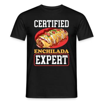 Enchilada Food Mexican Enchiladas Gift - Men's T-Shirt - black - Front - AI Model Male 178 light (178cm)