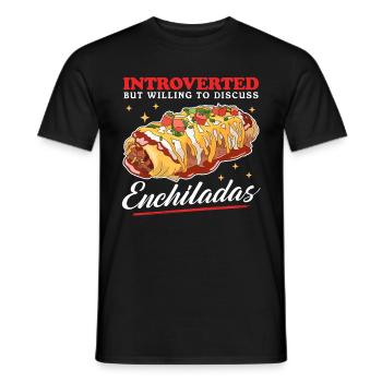 Enchilada Lover | Food Enchiladas Gift - Men's T-Shirt - black - Front - AI Model Male 178 light (178cm)