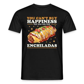 Enchilada Lover Food Enchiladas Gift - Men's T-Shirt - black - Front - AI Model Male 178 light (178cm)