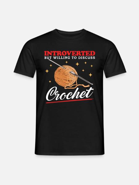 Crochet Crochet Crochet Crochet Gift - Men's T-Shirt - black