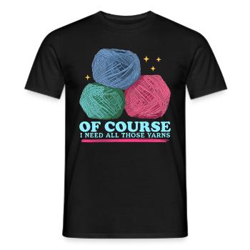 Crochet au Crochet | Crochet Crochet Cadeau - T-shirt homme - noir - Devant - AI Model Male 178 light (178cm)