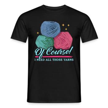 Crochet au Crochet | Crochet Crochet Cadeau - T-shirt homme - noir - Devant - AI Model Male 178 light (178cm)