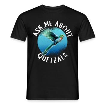 Quetzal Vogel Guatemala Vögel Geschenk - Männer T-Shirt - Schwarz - Vorne - AI Model Male 178 light (178cm)