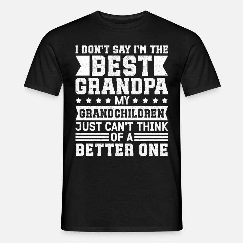 Opa Geschenke Bester Opa Geschenkidee - Männer T-Shirt - Schwarz