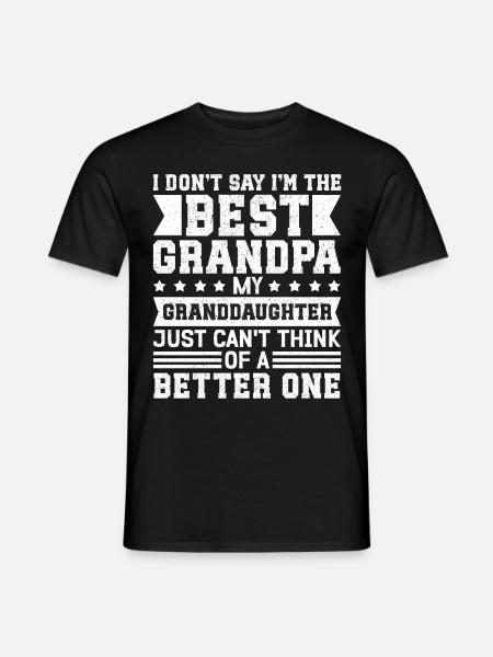 Opa Geschenk Bester Opa Geschenkidee - Männer T-Shirt - Schwarz