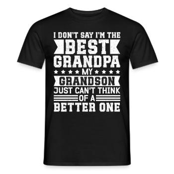 Opa Geschenke | Bester Opa Geschenkidee - Männer T-Shirt - Schwarz - Vorne - AI Model Male 178 light (178cm)