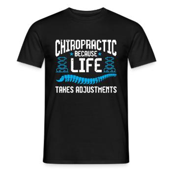 Chiropraktiker Chiropraktik - Männer T-Shirt - Schwarz - Vorne - AI Model Male 178 light (178cm)