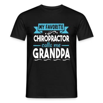 Chiropraktiker Chiropraktik - Männer T-Shirt - Schwarz - Vorne - AI Model Male 178 light (178cm)