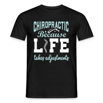 Chiropraktiker Chiropraktik - Männer T-Shirt - Schwarz - Vorne - AI Model Male 178 light (178cm)