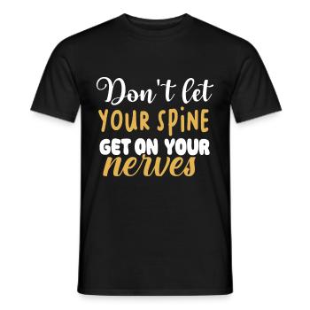 Chiropraktiker Chiropraktik - Männer T-Shirt - Schwarz - Vorne - AI Model Male 178 light (178cm)