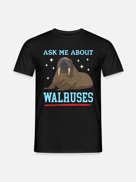 Walrus Walrus Gift - Men's T-Shirt - black