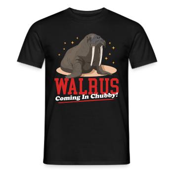 Walrus Walrus | Walruses Walrus Gift - Men's T-Shirt - black - Front - AI Model Male 178 light (178cm)