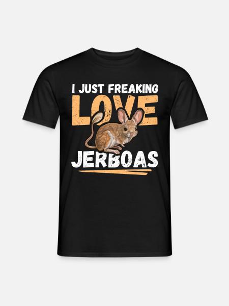 Springmaus Wüstenspringmaus Springmäuse Geschenk - Männer T-Shirt - Schwarz
