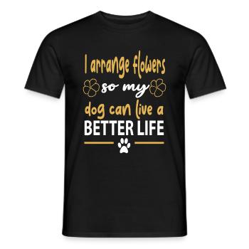 Floral Designer Floristry Florist Florist - Men's T-Shirt - black - Front - AI Model Male 178 light (178cm)