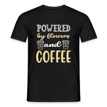 Designer floral Fleuriste Fleuriste Fleuriste - T-shirt homme - noir - Devant - AI Model Male 178 light (178cm)