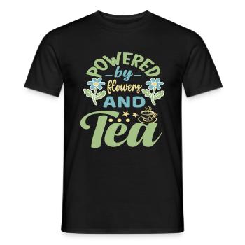 Designer floral Fleuriste Fleuriste Fleuriste - T-shirt homme - noir - Devant - AI Model Male 178 light (178cm)