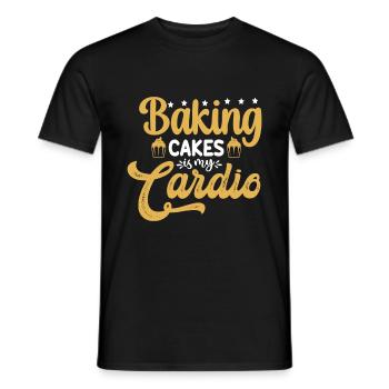 Baking Pun Bake Cook Chef Baker - Men's T-Shirt - black - Front - AI Model Male 178 light (178cm)