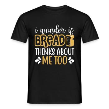 Cuisson Jeu de mots Cuire Cuisinier Chef Boulanger - T-shirt homme - noir - Devant - AI Model Male 178 light (178cm)