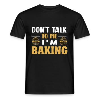 Baking Pun Bake Cook Chef Baker - Men's T-Shirt - black - Front - AI Model Male 178 light (178cm)