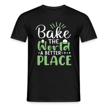 Cuisson Jeu de mots Cuire Cuisinier Chef Boulanger - T-shirt homme - noir - Devant - AI Model Male 178 light (178cm)