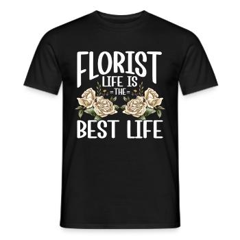 Floral Designer Floristry Florist Florist - Men's T-Shirt - black - Front - AI Model Male 178 light (178cm)