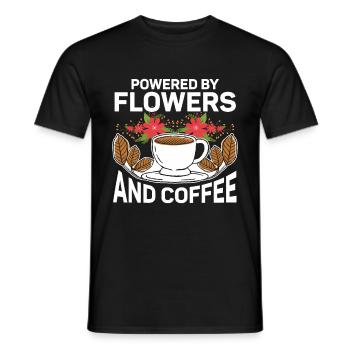 Designer floral Fleuriste Fleuriste Fleuriste - T-shirt homme - noir - Devant - AI Model Male 178 light (178cm)