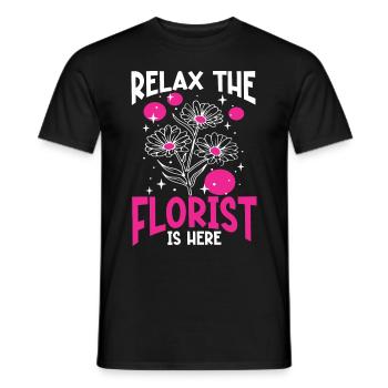 Floral Designer Floristry Floral Florist - Men's T-Shirt - black - Front - AI Model Male 178 light (178cm)