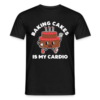 Cuisson Jeu de mots Cuire Cuisinier Chef Boulanger - T-shirt homme - noir - Devant - AI Model Male 178 light (178cm)