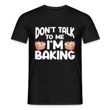 Cuisson Jeu de mots Cuire Cuisinier Chef Boulanger - T-shirt homme - noir - Devant - AI Model Male 178 light (178cm)