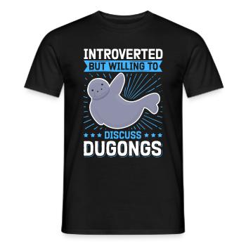 Dugong queue fourchue lamantins cochon de mer cadeau - T-shirt homme - noir - Devant - AI Model Male 178 light (178cm)