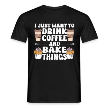 Cuisson Jeu de mots Cuire Cuisinier Chef Boulanger - T-shirt homme - noir - Devant - AI Model Male 178 light (178cm)