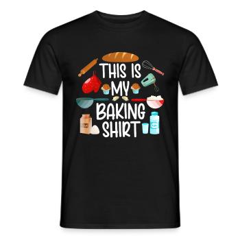 Baking Pun Bake Cook Chef Baker - Men's T-Shirt - black - Front - AI Model Male 178 light (178cm)