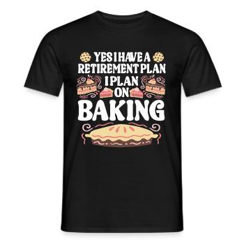 Baking Pun Bake Cook Chef Baker - Men's T-Shirt - black - Front - AI Model Male 178 light (178cm)