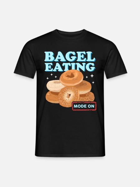 Bagel Beigel | Bagel Bread Gift - Men's T-Shirt - black