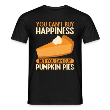 Pumpkin Pie American Pumpkin Pie Gift - Men's T-Shirt - black - Front - AI Model Male 178 light (178cm)