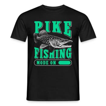 Hecht Angeln Hechtangeln Angler Fischen Geschenk - Männer T-Shirt - Schwarz - Vorne - AI Model Male 178 light (178cm)