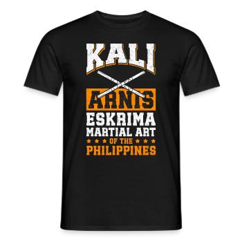 Arnis Eskrima Kali philippin Arts martiaux cadeau - T-shirt homme - noir - Devant - AI Model Male 178 light (178cm)