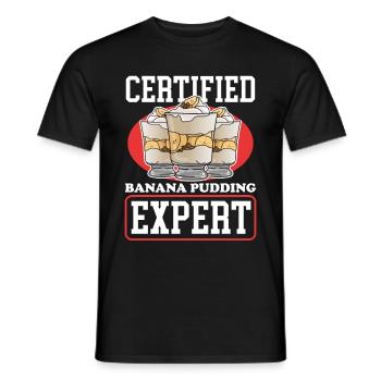 Bananenpudding Bananen Pudding Geschenk - Männer T-Shirt - Schwarz - Vorne - AI Model Male 178 light (178cm)