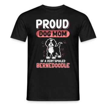 Bernedoodle Mom Dog Owner Dog Mom Gift - Men's T-Shirt - black - Front - AI Model Male 178 light (178cm)