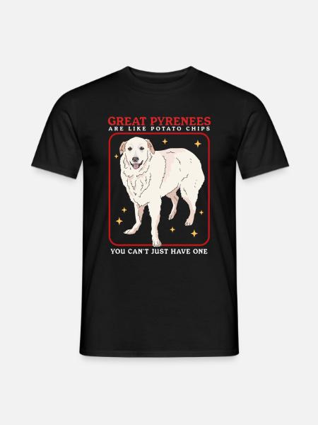 Chien de montagne des Pyrénées chien propriétaire chien cadeau - T-shirt homme - noir