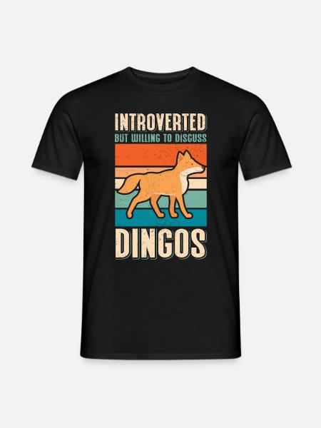 Dingo Australische Dingos Hunde Geschenk - Männer T-Shirt - Schwarz