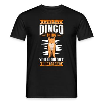 Dingo Australische Dingos Hund Geschenk - Männer T-Shirt - Schwarz - Vorne - AI Model Male 178 light (178cm)