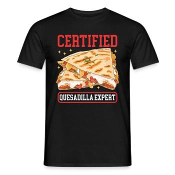 Quesadilla Tortilla Quesadillas Gift - Men's T-Shirt - black - Front - AI Model Male 178 light (178cm)
