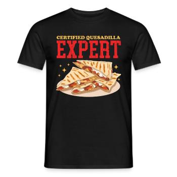 Quesadilla Quesadillas Tortilla Geschenk - Männer T-Shirt - Schwarz - Vorne - AI Model Male 178 light (178cm)