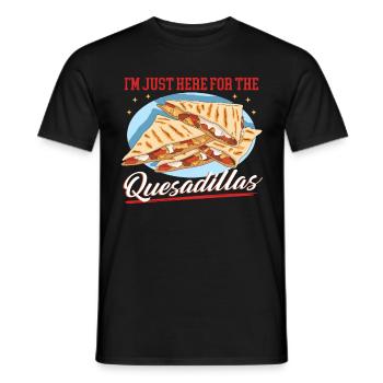 Quesadilla Mexican Quesadillas Gift - Men's T-Shirt - black - Front - AI Model Male 178 light (178cm)