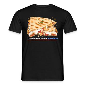 Quesadillas Mexican Quesadilla Gift - Men's T-Shirt - black - Front - AI Model Male 178 light (178cm)