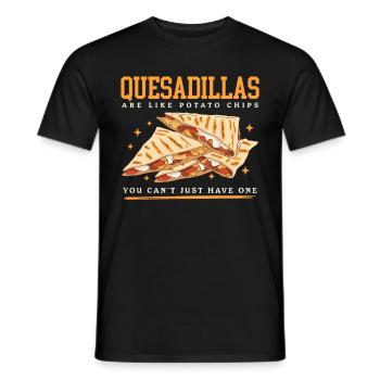 Quesadillas Tortillas Quesadilla Gift - Men's T-Shirt - black - Front - AI Model Male 178 light (178cm)